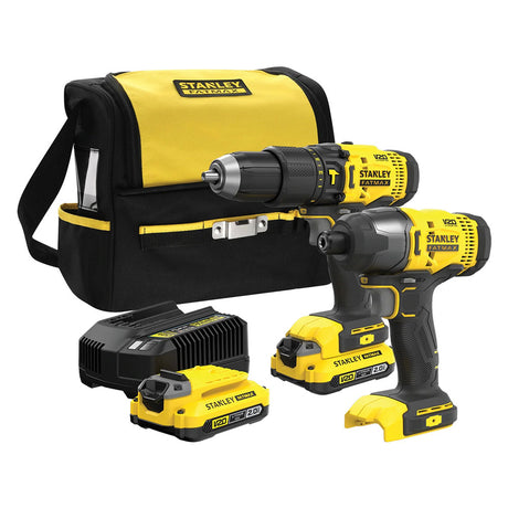 STANLEYFATMAX KIT AVVITATORI A BATTERIA 'SFMCK465D2S-QW' kit 18V - x2 2,0 Ah Litio
