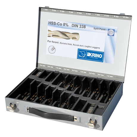 KRINO PUNTE PER METALLO HSS AL COBALTO 8% cf. 116 pz