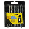STANLEY LAMA PER SEGHETTO ALTERNATIVO SET MISTO HCS (5 pz) + HSS (5 pz) - cassetta