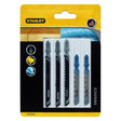 STANLEY LAMA PER SEGHETTO ALTERNATIVO SET MISTO HCS (3 pz) + HSS (2 pz) - blister