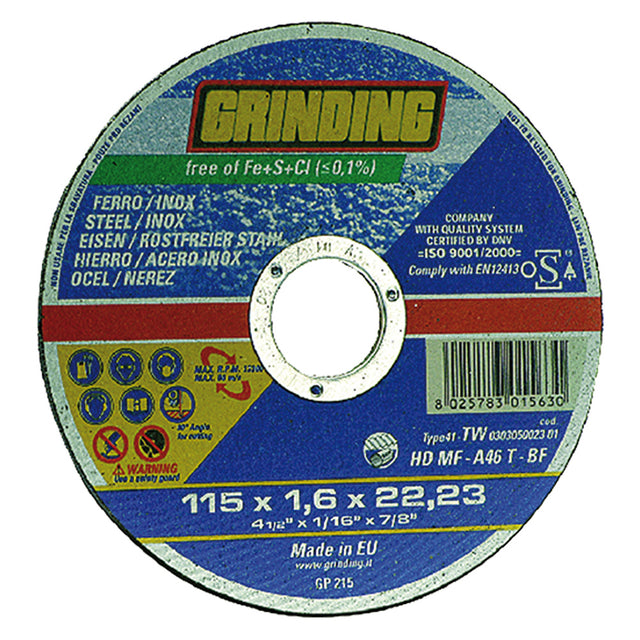 GRINDING MOLA ABRASIVA PER INOX/FERRO