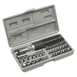 TOPTOOLS SET AVVITAMENTO CON INSERTI E BUSSOLE set 40 pz