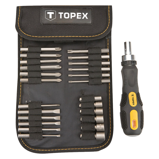 TOPEX CACCIAVITE A CRICCHETTO 26 pezzi