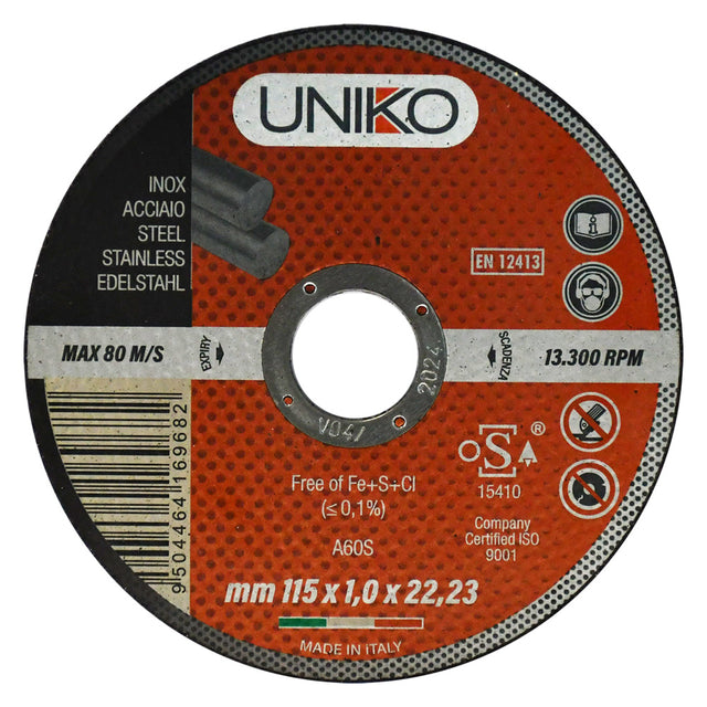 UNIKO MOLA ABRASIVA PER INOX/FERRO