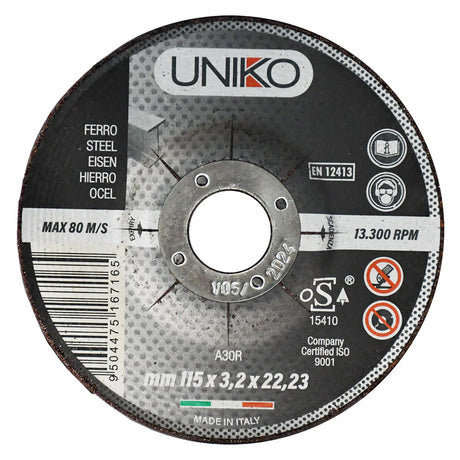 UNIKO MOLA ABRASIVA PER FERRO