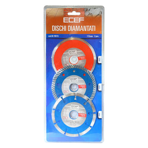 ECEF DISCO DIAMANTATO Ø115 x 2,23 - blister da pz.3