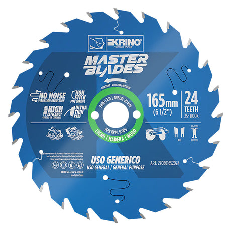 KRINO LAMA CIRCOLARE PER LEGNO 'MASTER BLADES' ø 300 - 72 denti