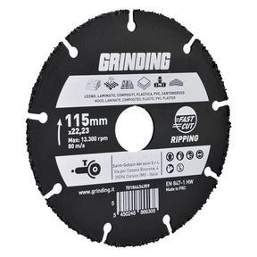 GRINDING DISCO MULTIMATERIALE Ø115 x 22,23 mm