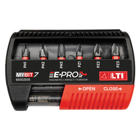 LTI PORTAINSERTO CON INSERTI IN SET 'MYBIT 7' 6 inserti + portainserto (mm. 100x120)