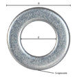 RONDELLA PIANA INOX A2