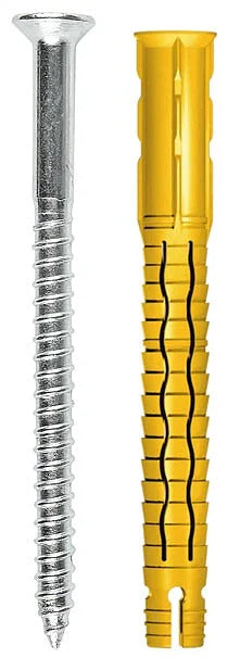 Tecfi VSX11 Ancorante nylon giallo UNIVERSALE prol. svasato c/vite TPS zn, ETA-CE - Ø8x80 TECFI S.p.A.