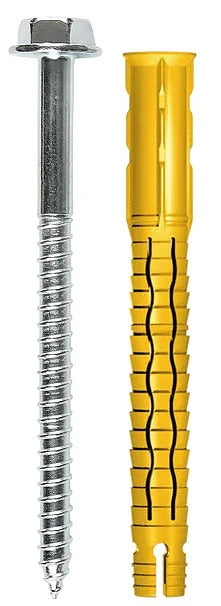 Tecfi VSX31 Ancorante nylon giallo UNIVERSALE prol.svasato c/vite TER zn, ETA-CE - Ø8x80 TECFI S.p.A.