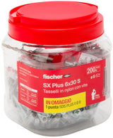 fischer 570206 - SX Plus 6x30 S Barattolo 200pz fischer