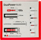 fischer 537640 - DuoPower 6x30 Tassello fischer