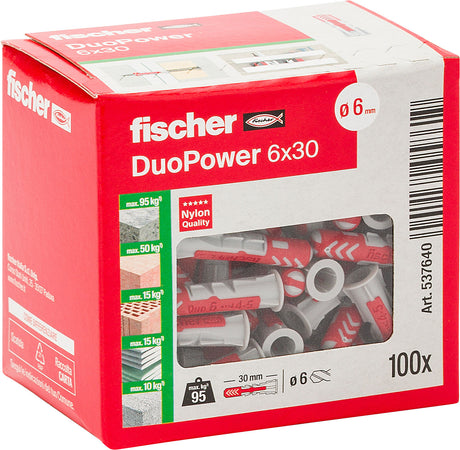 fischer 537640 - DuoPower 6x30 Tassello fischer