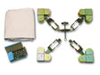 MINUTEX 906 - KIT PRONTO GAZEBO QUADRATO ACCIAIO ZINCO+ A.R.C. MINUTEX