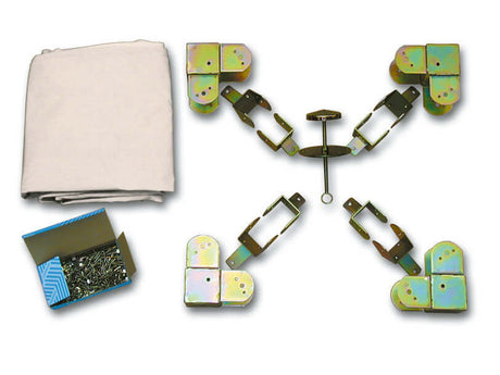 MINUTEX 906 - KIT PRONTO GAZEBO QUADRATO ACCIAIO ZINCO+ A.R.C. MINUTEX