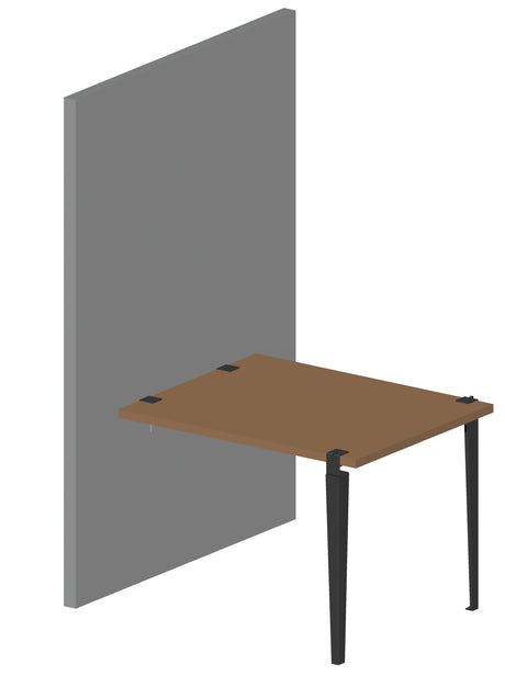 Cavallotto a muro MINUTEX 211S per fissaggio Line con piano in legno