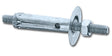 Tassello gigante MINUTEX con dado e rondella in acciaio zincato bianco M5x30