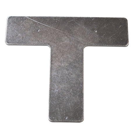 MINUTEX 105 - PIASTRA A "T" SENZA FORI mm 150x135x2,5 ACCIAIO ZINCATO MINUTEX