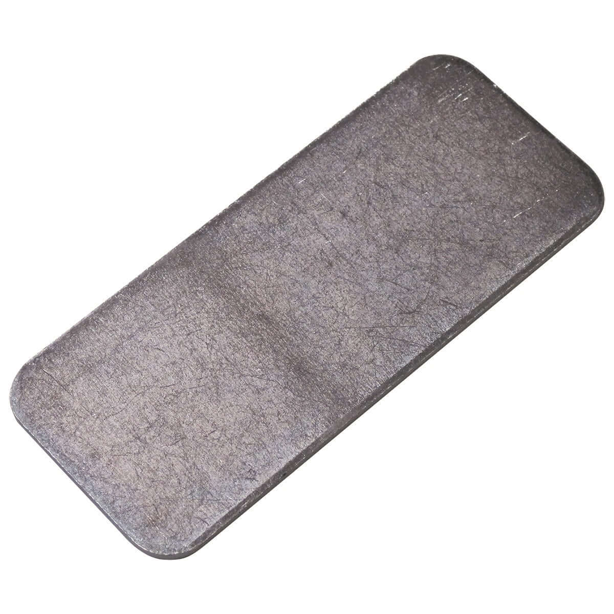 MINUTEX 106 - PIASTRA DRITTA SENZA FORI mm 130x55x2,5 ACCIAIO ZINCATO MINUTEX