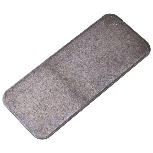 MINUTEX 106 - PIASTRA DRITTA SENZA FORI mm 130x55x2,5 ACCIAIO ZINCATO MINUTEX