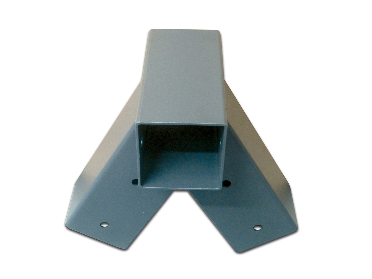 Giunto a tre vie quadro MINUTEX in acciaio verniciato grigio grafite
