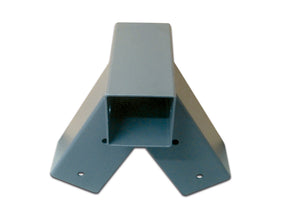 Giunto a tre vie quadro MINUTEX in acciaio verniciato grigio grafite
