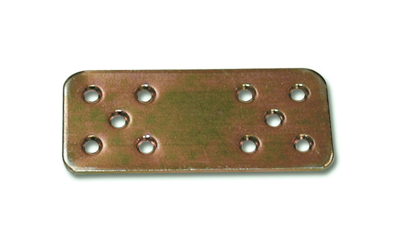 Piastra di giunzione diritta in acciaio zincato MINUTEX 90x40x2,5 mm con fori per fissaggio