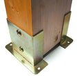 Supporto in acciaio zincato MINUTEX per fissaggio palo in legno