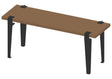 Gamba per tavolo MINUTEX Line in acciaio verniciato nero grafite da 38 cm
