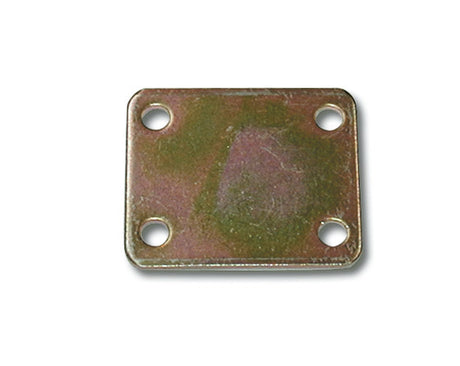 Piastra di giunzione Minutex con 4 fori, in acciaio zincato, dimensioni 60x50x3 mm
