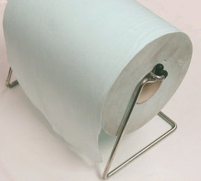 Portarotolo da banco MINUTEX in acciaio zincato bianco per rotoli di carta
