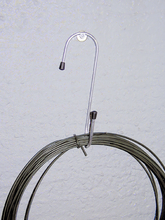 MINUTEX 68423 - GANCIO "S" MULTIUSO 90° H12 CM CON TAPPI PLAST. ACCIAIO ZINC. MINUTEX