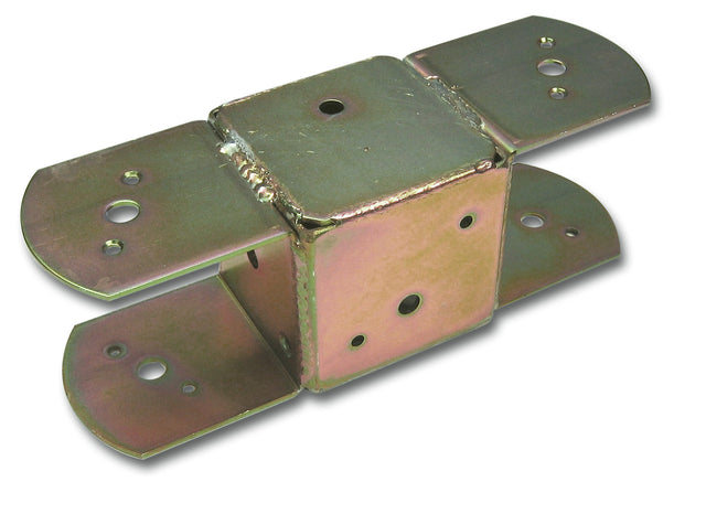 Giunto di raccordo per gas quadrato 100x100 mm in acciaio zincato MINUTEX
