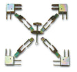 MINUTEX 901 - KIT FERRAMENTA GAZEBO QUADRATO LEGGERO ACCIAIO ZINCO+ A.R.C. MINUTEX