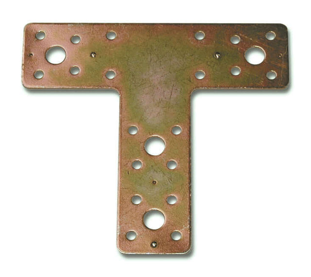 MINUTEX 854 - PIASTRA PER GIUNZIONI A "T" MM.150X135X2,5 ACCIAIO ZINCO+ A.R.C. MINUTEX