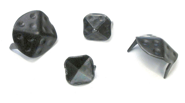 Chiodi coprivite a 2 punte MINUTEX 30x30 mm in acciaio con finitura nero.