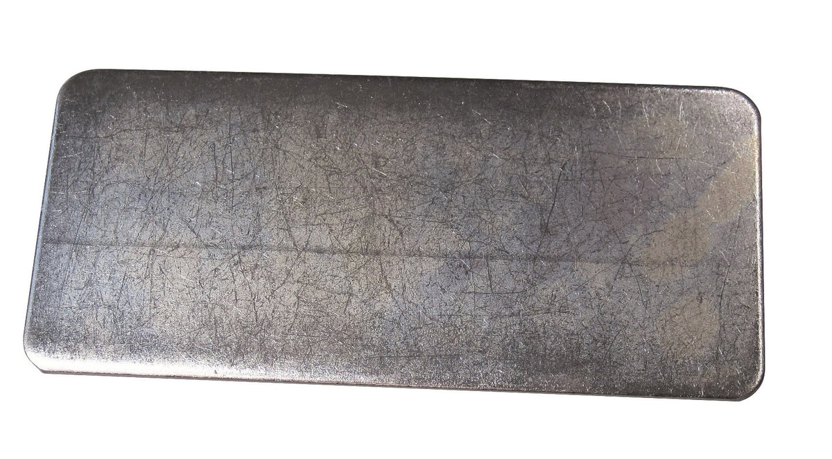 MINUTEX 109 - PIASTRA DRITTA SENZA FORI mm 200x90x3 ACCIAIO ZINCATO MINUTEX