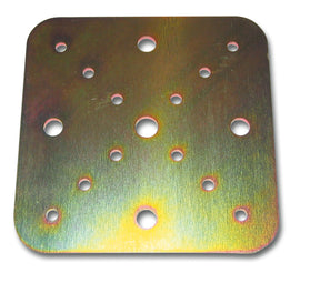 Piastra quadrata jolly Minutex 150x150x4 mm in acciaio zincato