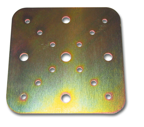 Piastra quadrata jolly Minutex 150x150x4 mm in acciaio zincato