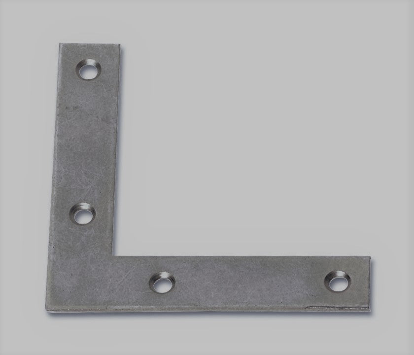 Piastra di rinforzo a squadra Minutex in acciaio zincato 18x18 cm