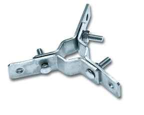 Incrocio di fissaggio per pali in acciaio zincato bianco MINUTEX 758DY