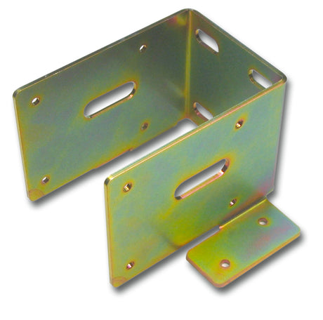 Staffa per pergole appese Minutex 801GAP in acciaio zincato 90x130x2,5 mm