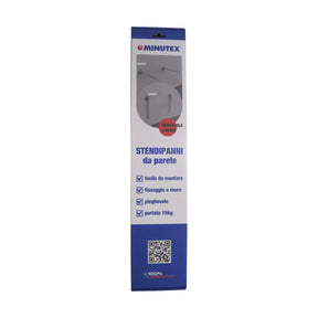 Confezione di stendipanni da parete pieghevole MINUTEX bianco