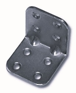 Piastra di giunzione angolare MINUTEX 788E in acciaio zincato 30x30x30 mm