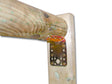 Piastra di giunzione piegata Minutex per legname con finitura zincata e arc-etitica