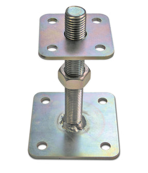 Portapilastro regolabile Minutex 99070 in acciaio zincato con base da 68x68 mm