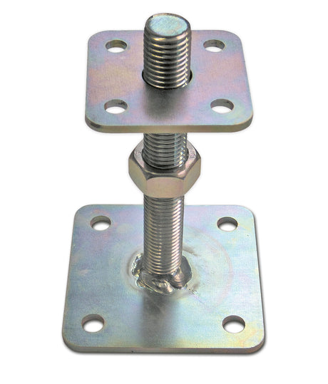 Portapilastro regolabile Minutex 99070 in acciaio zincato con base da 68x68 mm