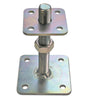 Portapilastro regolabile Minutex 99070 in acciaio zincato con base da 68x68 mm